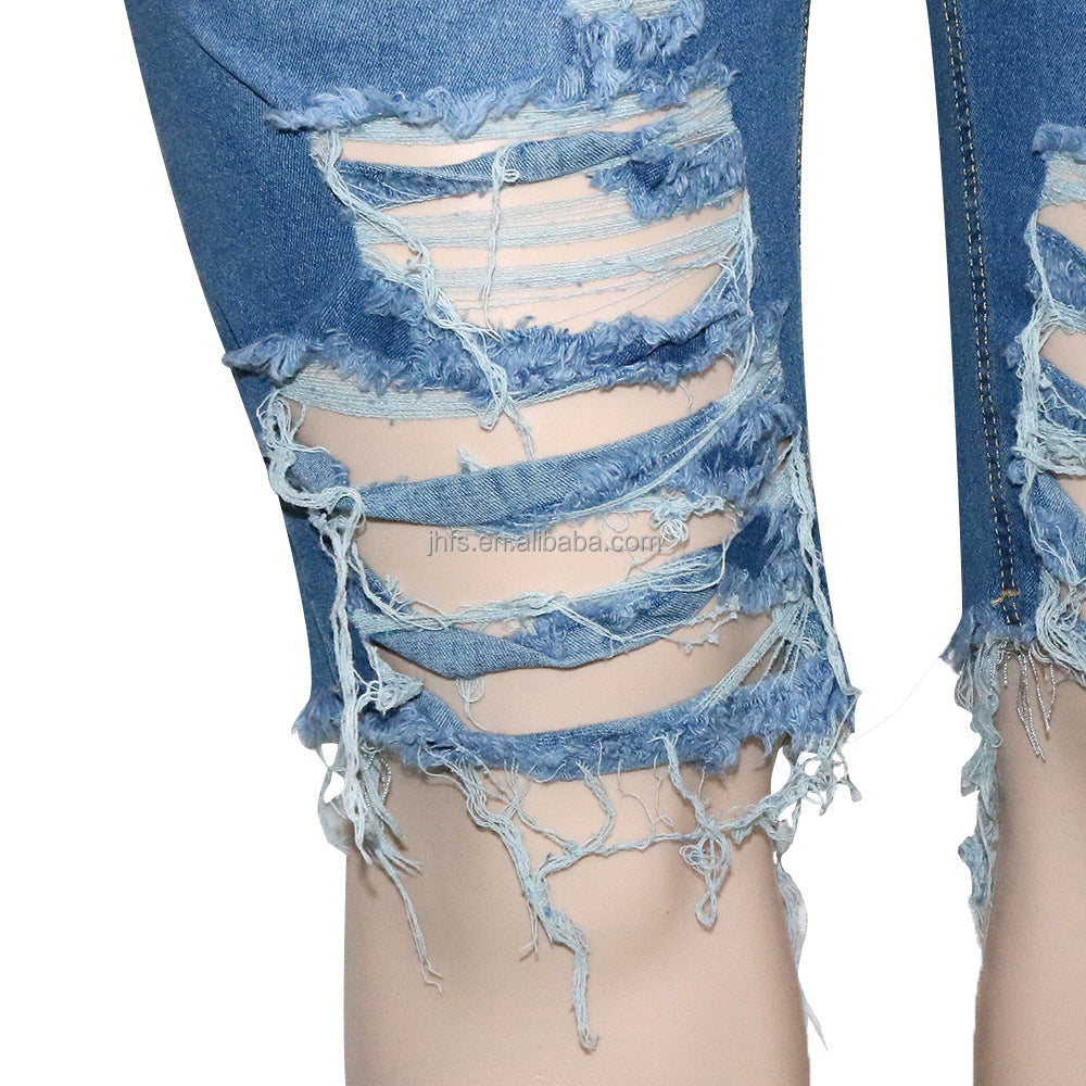 Plus Size Women Jean Shorts Chic Tassels Design Bermuda Shorts