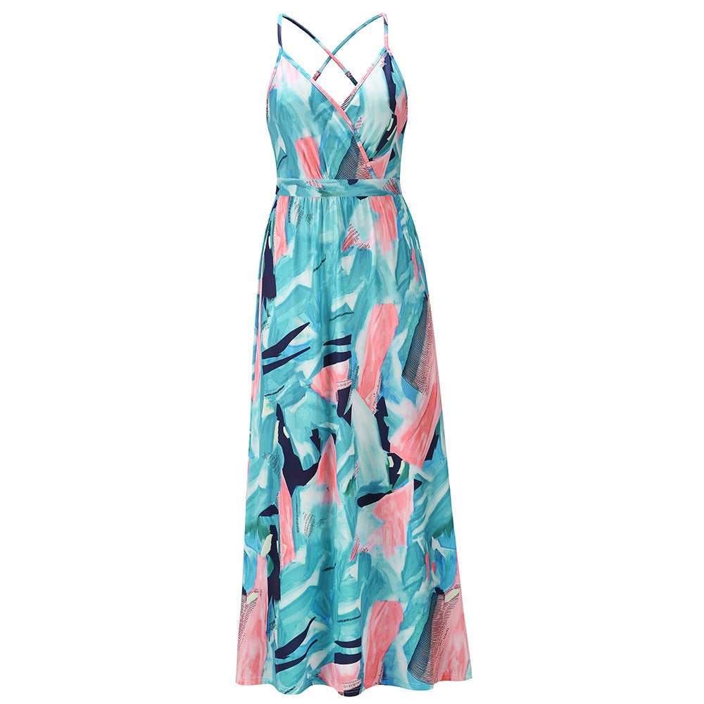 Women Casual Plus Size Sumer Floral Dress