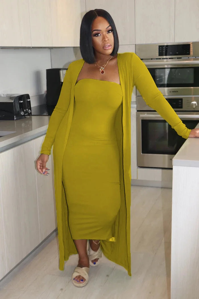 Women Casual Solid Color Maxi Beach Dress