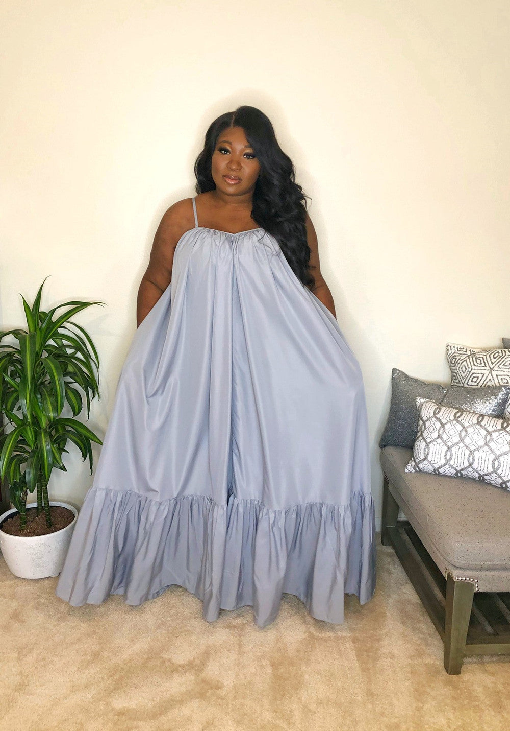 Women Loose Sleeveless Summer Dress in Plus Sizes