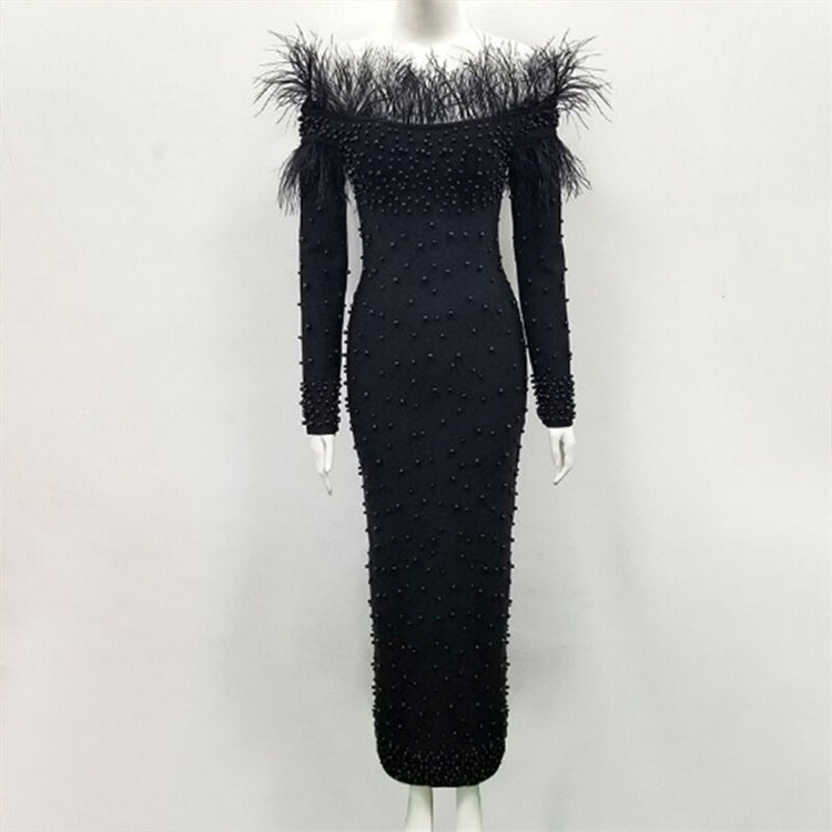 Women Sexy Elegant One Shoulder Evening Dress
