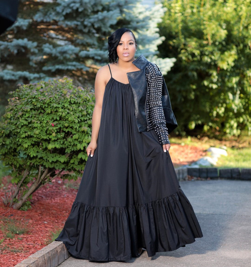 Women Loose Sleeveless Summer Dress in Plus Sizes