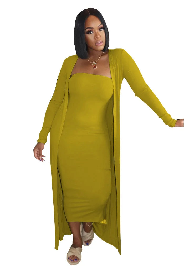 Women Casual Solid Color Maxi Beach Dress