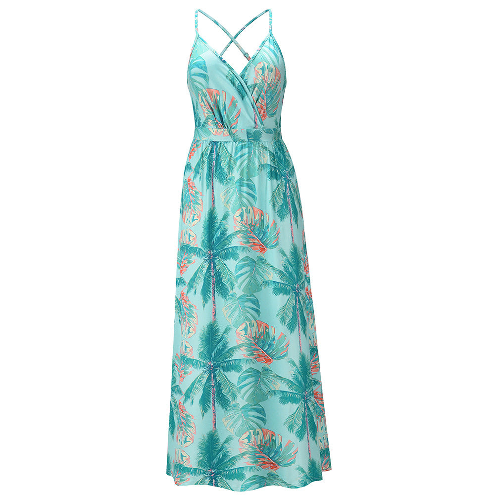 Women Casual Plus Size Sumer Floral Dress
