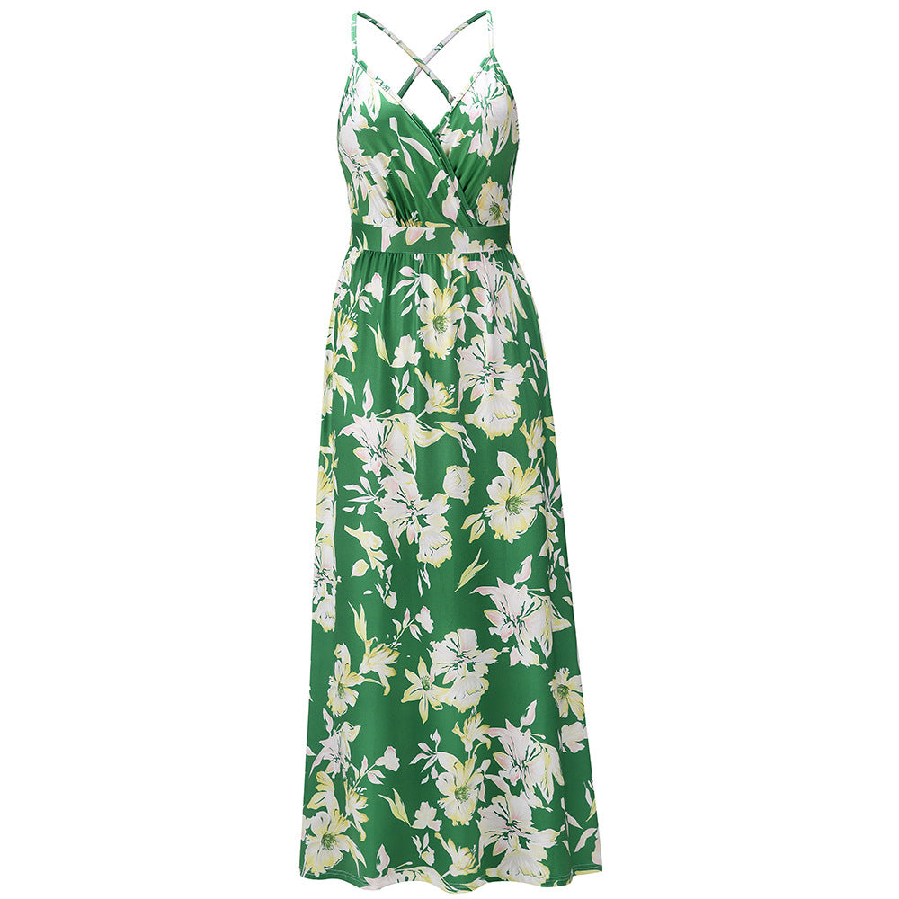 Women Casual Plus Size Sumer Floral Dress