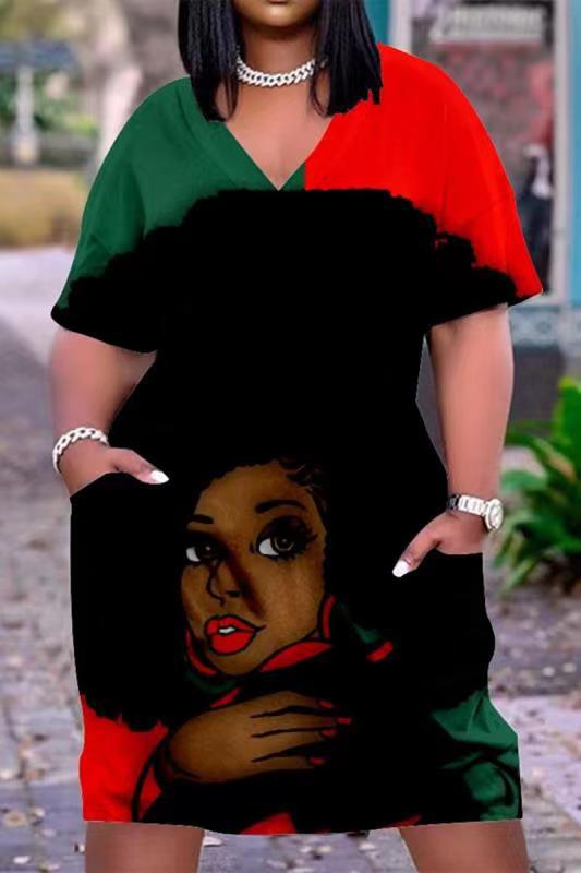 S-5XL Plus Size Style T Shirt Sundress