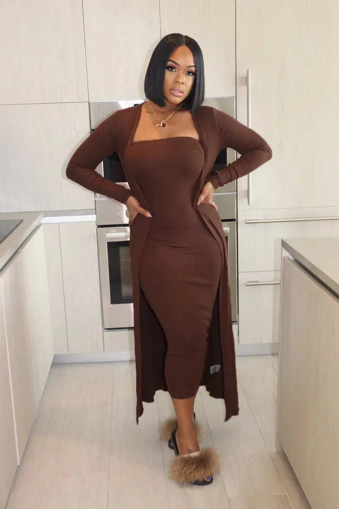 Women Casual Solid Color Maxi Beach Dress