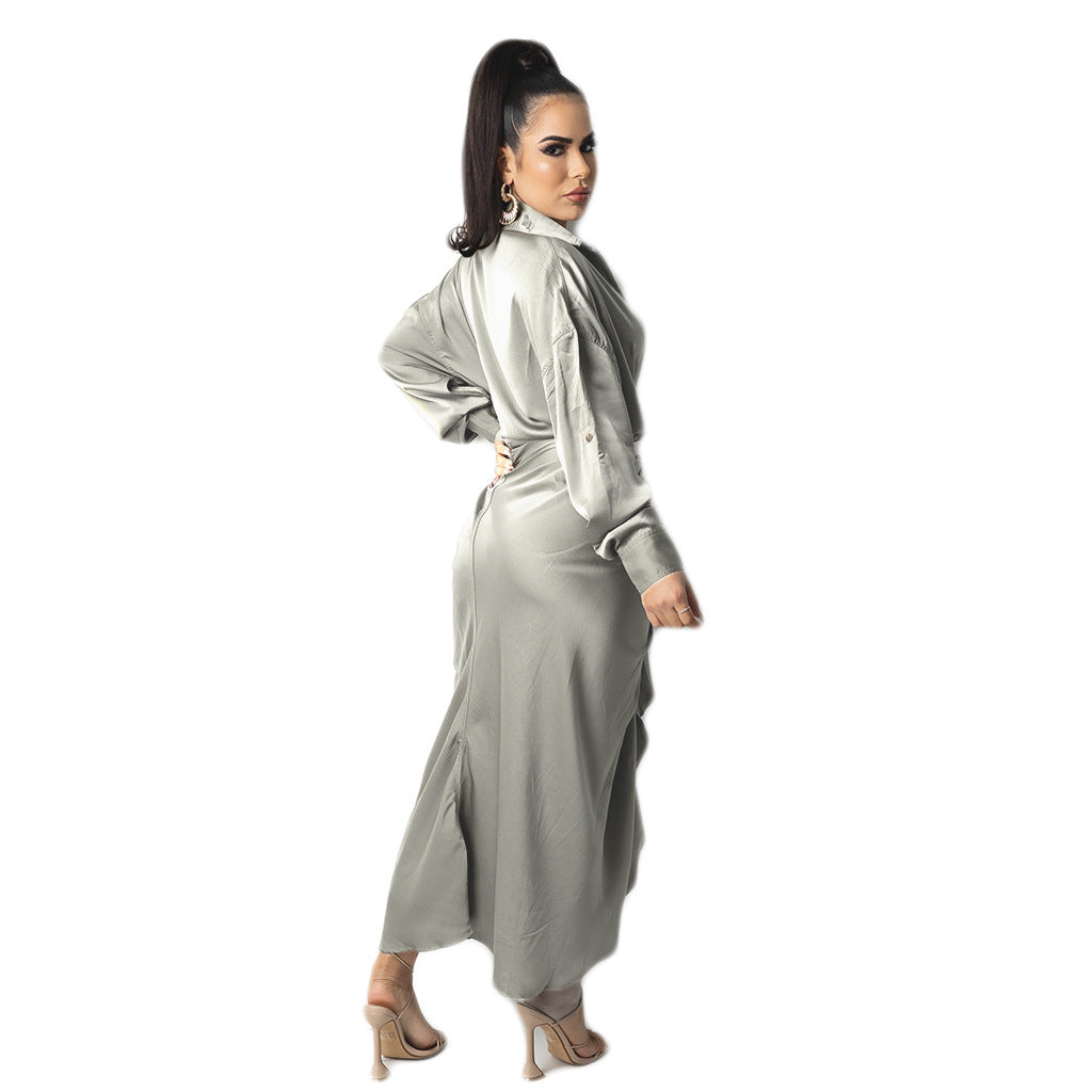 Women Sexy v Neck Fall Evening Stylish Sexy Dress