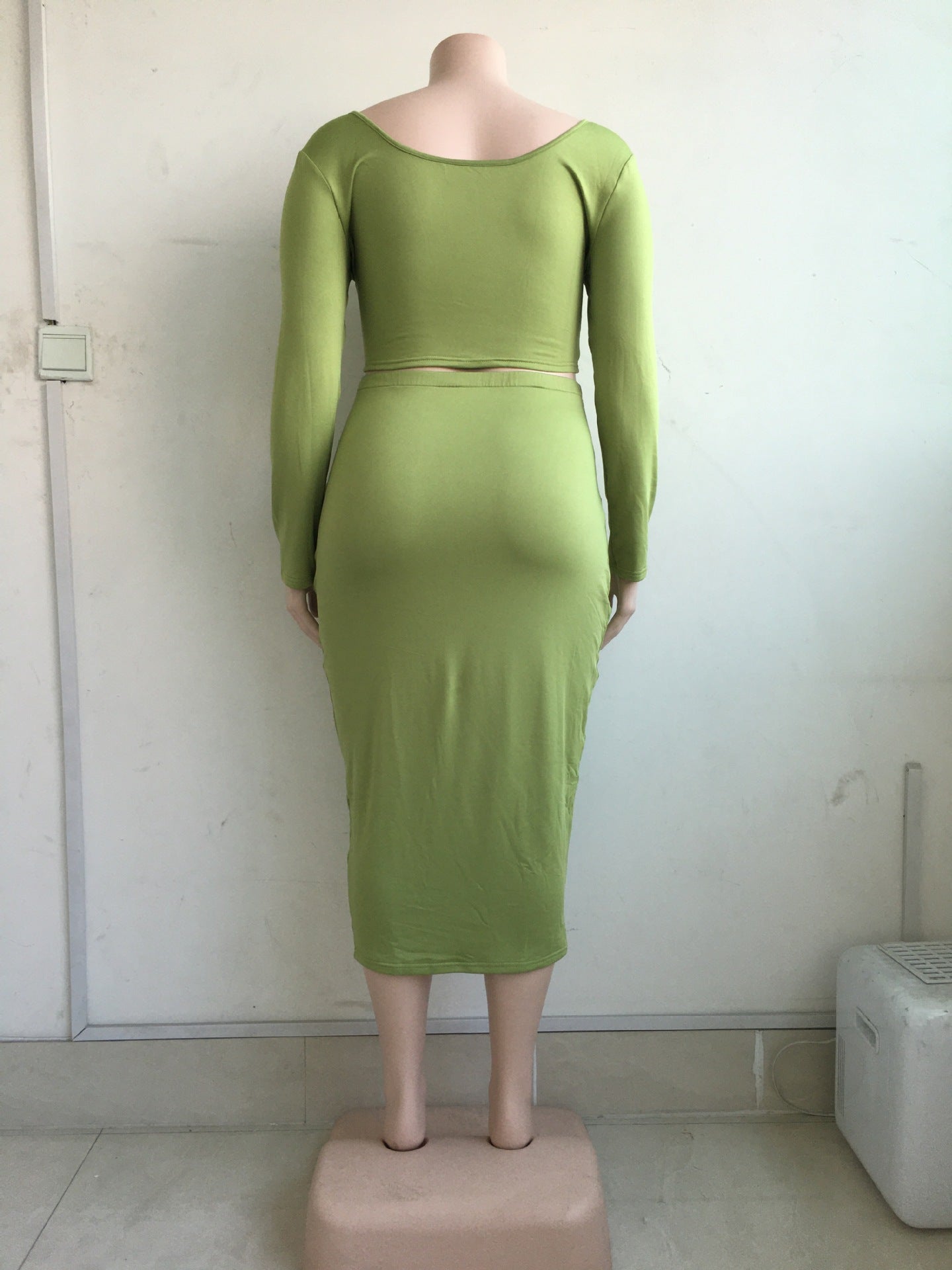 High Waist Wrap Skirts 2 Piece Sets Women in Plus Size