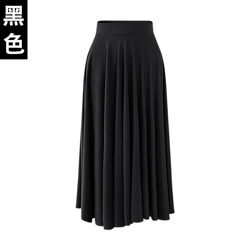 New High Waist Pleat Elegant Skirt Women Plus Size