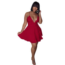 v Neck Summer Sexy Dress for Woman