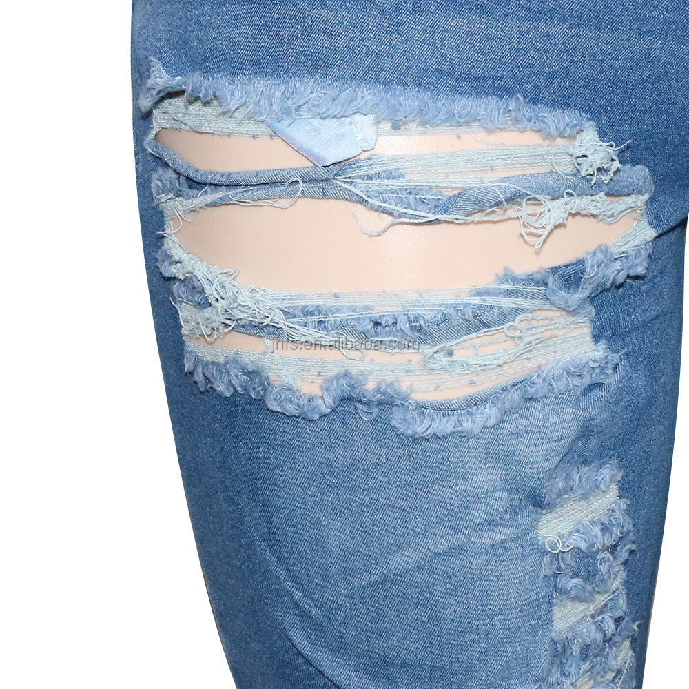 Plus Size Women Jean Shorts Chic Tassels Design Bermuda Shorts