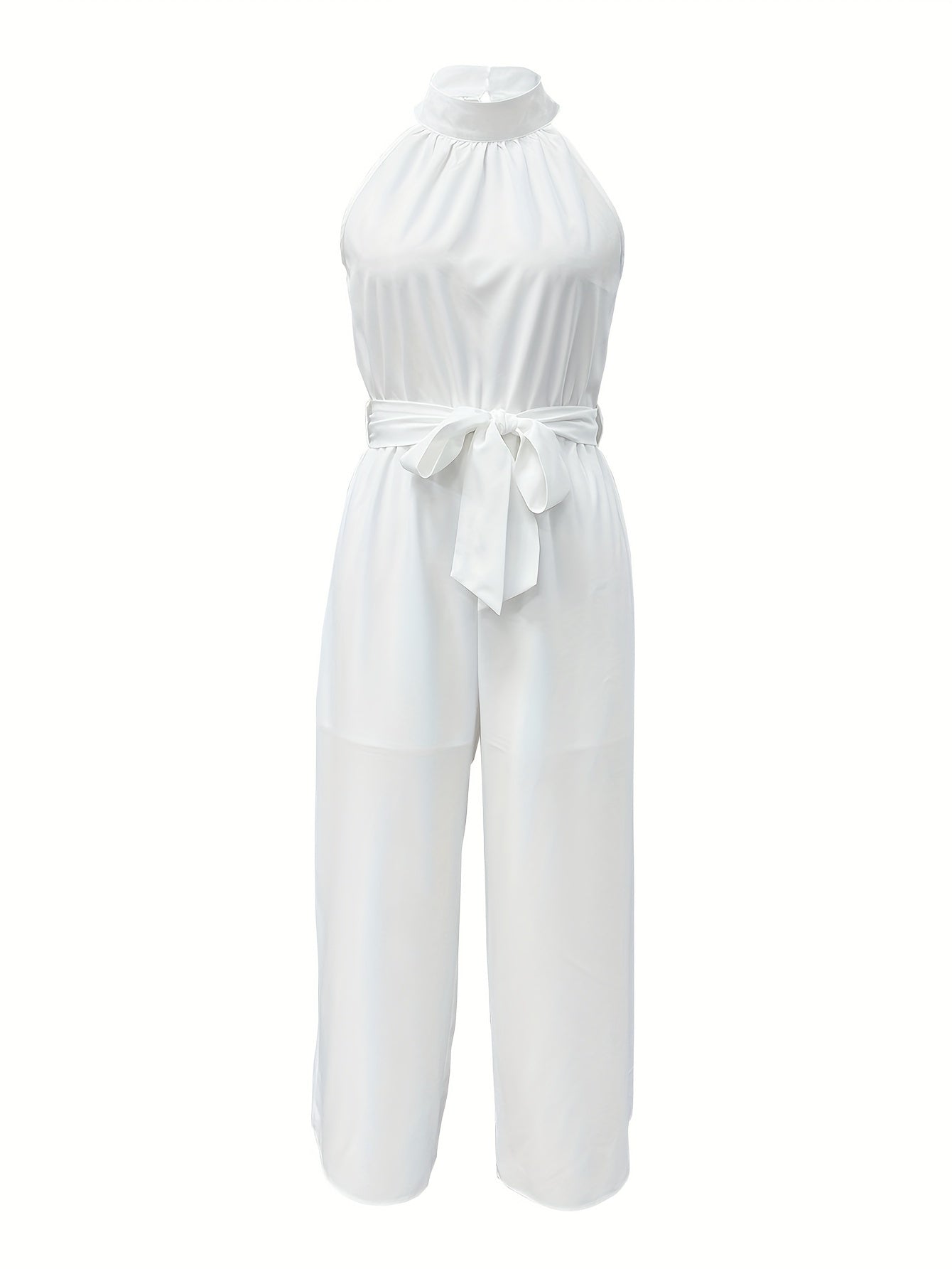 Sleeveless Casual Solid Color Jumpsuit - Women's - For Women