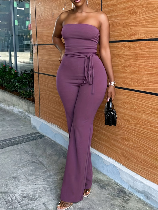 [Solid Color | Lace] Sleeveless Solid Color Women's Rompers | Bow Lace Design, Spring And Summer Casual Wear