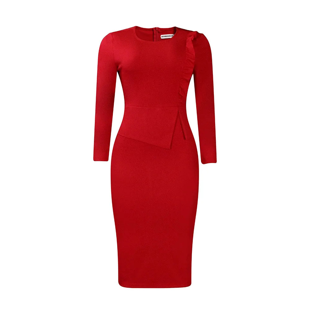 Women Long Sleeve African Casual Dress