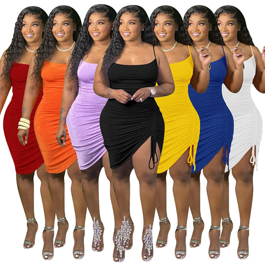 Women's Casual Tie to side Dress
