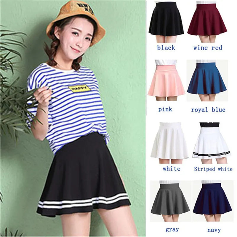 Women Elastic Faldas Midi Skirts