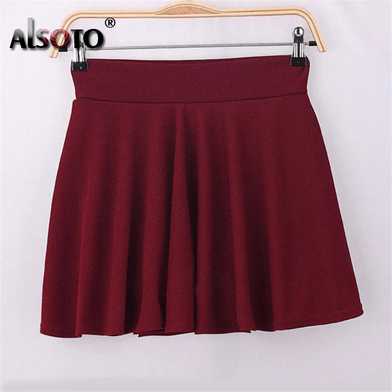 Women Elastic Faldas Midi Skirts