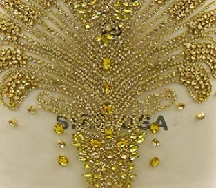 Women Modest Floor-Length Mesh Rhinestone Pink Mermaid Plus Size Prom Dress