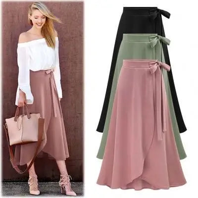S-6xl New Fashion Women Plus Size Summer High Waist Skirt
