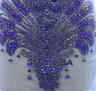 Women Modest Floor-Length Mesh Rhinestone Pink Mermaid Plus Size Prom Dress