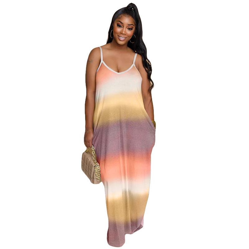Long Beach Sleeveless Maxi T Shirt Dresses